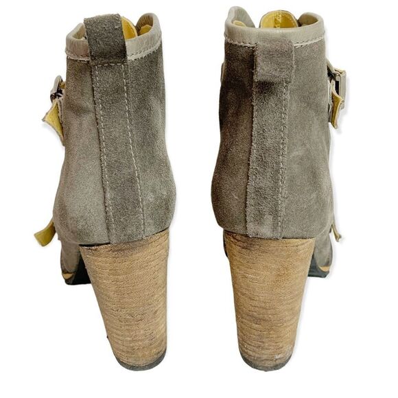 Bettye Muller Radford Suede Buckle Boots - Picture 4 of 11